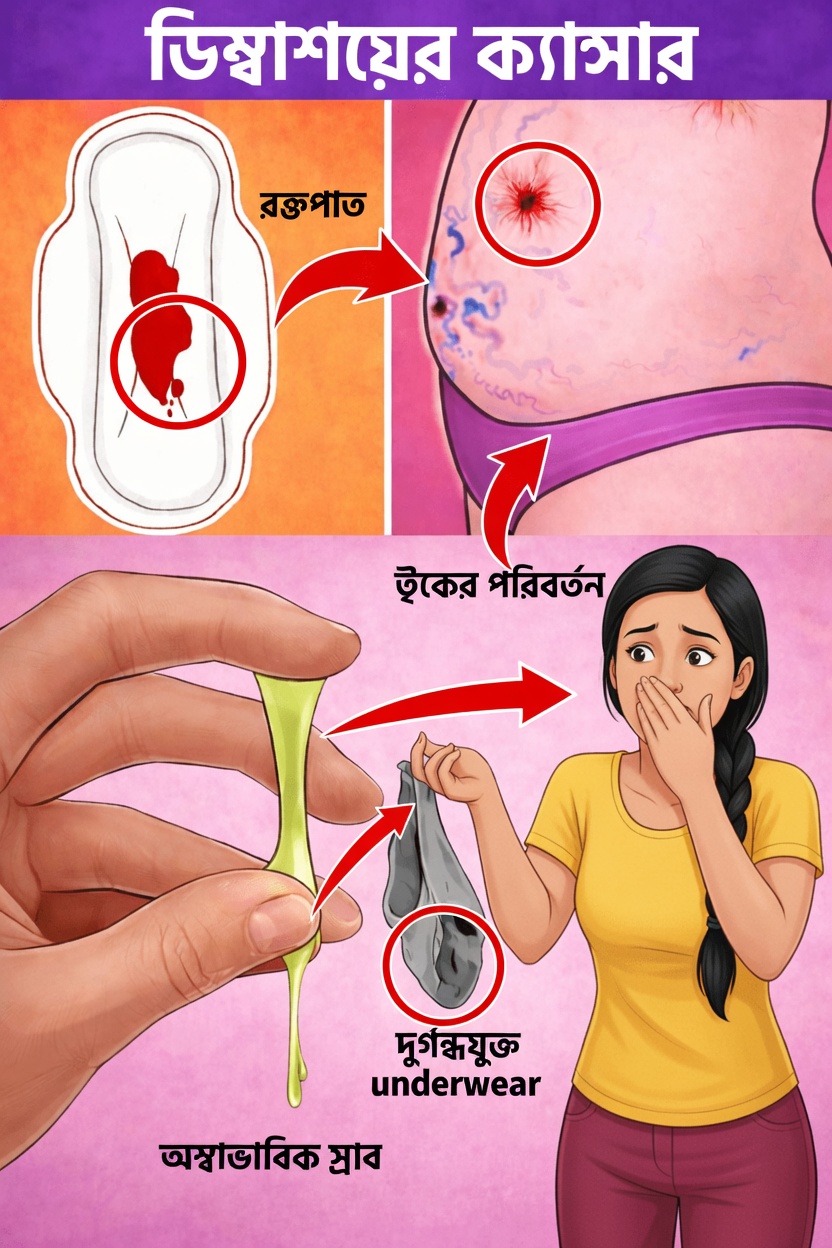 ডিম্বাশয়ের ক্যান্সারের ৮টি গুরুত্বপূর্ণ লক্ষণ, যা প্রতিটি নারীর জানা উচিত