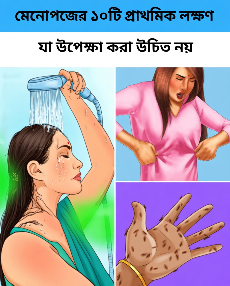 প্রারম্ভিক মেনোপজ: ১০টি লক্ষণ এবং সূক্ষ্ম পরিবর্তন যা প্রতিটি নারীর আগেভাগেই খেয়াল করা উচিত