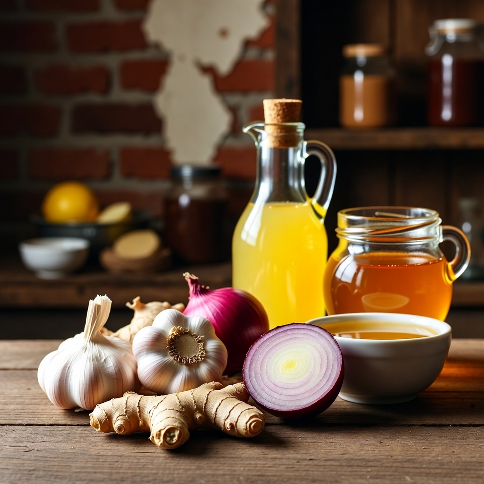 ফ্লু ও সর্দির জন্য একটি প্রাকৃতিক প্রতিকার: রসুন, আদা, পেঁয়াজ, লেবুর রস এবং মধু – চূড়ান্ত স্বাস্থ্যবর্ধক