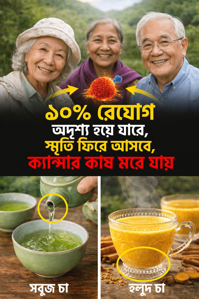সবুজ চা ও হলুদের সেই সহজ দৈনন্দিন অভ্যাস যা সামগ্রিক সুস্থতা ও দীর্ঘায়ুকে সমর্থন করে