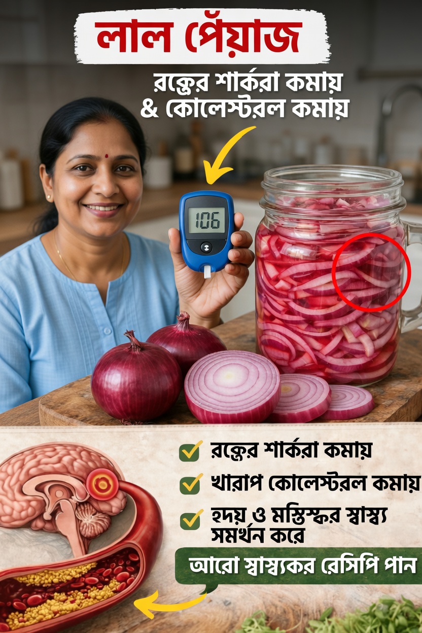 লাল পেঁয়াজ ও রক্তে শর্করা নিয়ন্ত্রণ: সম্ভাব্য উপকারিতা এবং এগুলোকে অন্তর্ভুক্ত করার সহজ উপায়গুলো