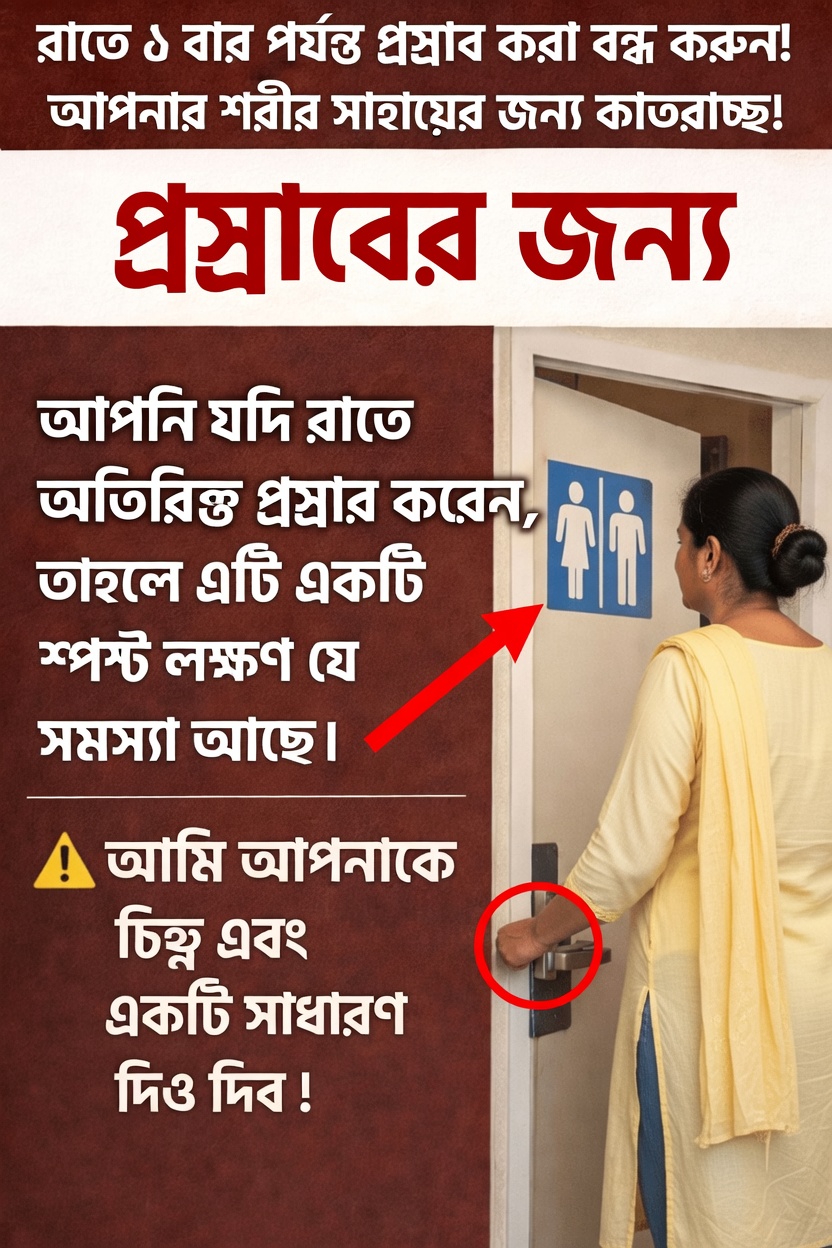রাতে বারবার প্রস্রাবের জন্য কেন ঘুম ভেঙে যায়? কিছু সহজ অভ্যাস যা রাতের বাথরুমে যাওয়া কমাতে সাহায্য করতে পারে