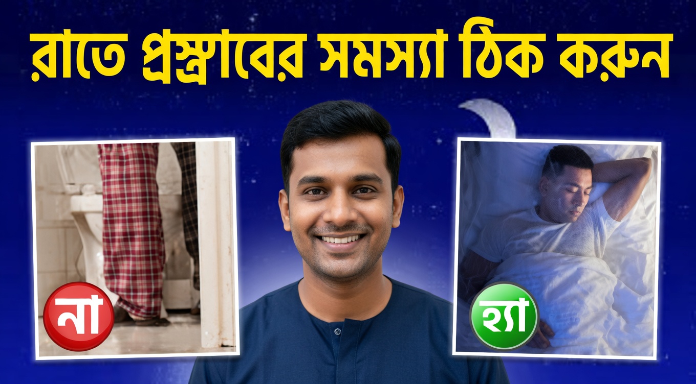 রাতে বারবার প্রস্রাবের জন্য কেন ঘুম ভেঙে যায়? কিছু সহজ অভ্যাস যা রাতের বাথরুমে যাওয়া কমাতে সাহায্য করতে পারে