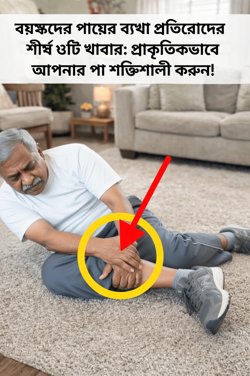 ৬০ বছরের বেশি বয়সী প্রবীণদের পায়ের পেশির স্বাস্থ্য ভালো রাখতে সহায়ক হতে পারে এমন শীর্ষ ৩টি খাবার