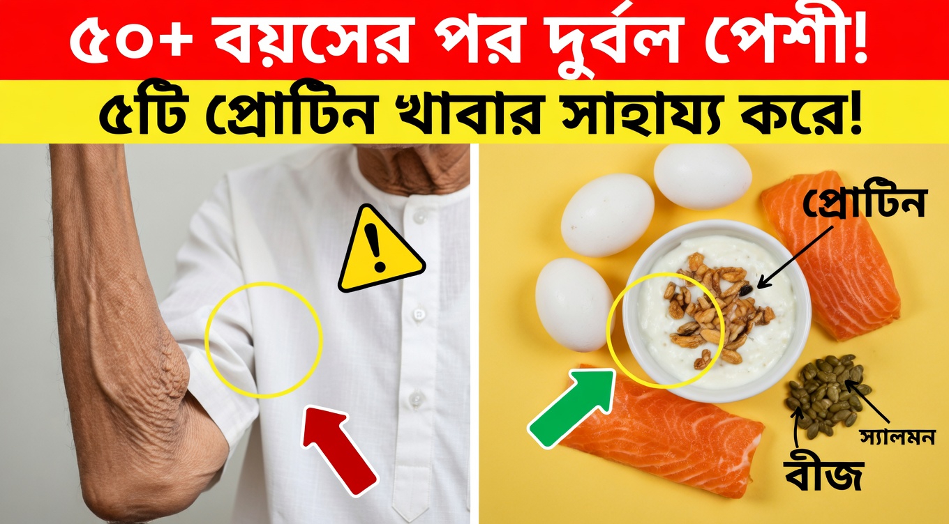 ৬০ বছরের বেশি বয়সী প্রবীণদের পায়ের পেশির স্বাস্থ্য ভালো রাখতে সহায়ক হতে পারে এমন শীর্ষ ৩টি খাবার