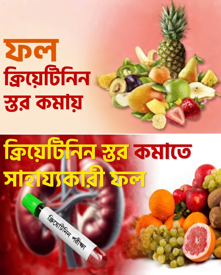 ঘুমানোর আগে খাওয়ার ৪টি ফল, যা কিডনির স্বাস্থ্য ভালো রাখতে এবং ৬০-এর পর উচ্চ ক্রিয়েটিনিনের মাত্রা নিয়ন্ত্রণে সাহায্য করতে পারে