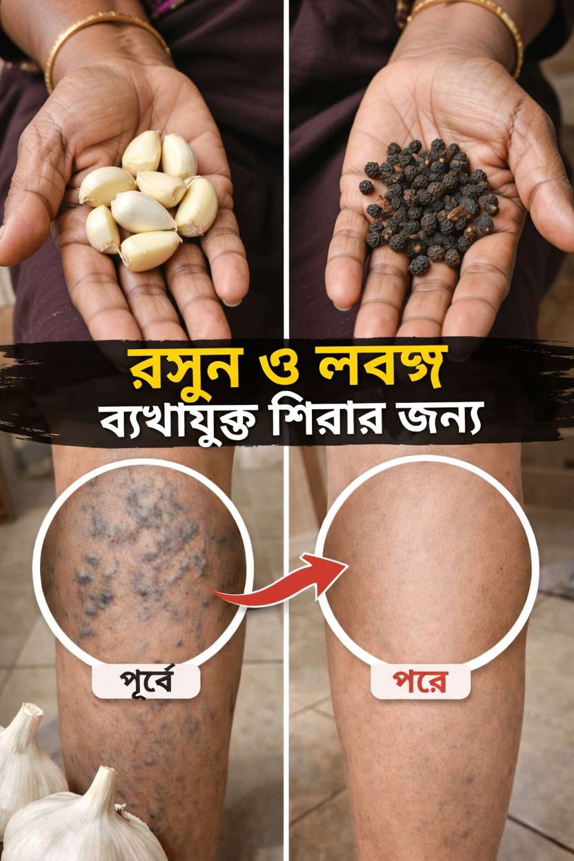 রসুন ও লবঙ্গ দিয়ে পায়ের আরাম ও রক্তসঞ্চালন সমর্থনে সহজ অভ্যাসগুলো অন্বেষণ