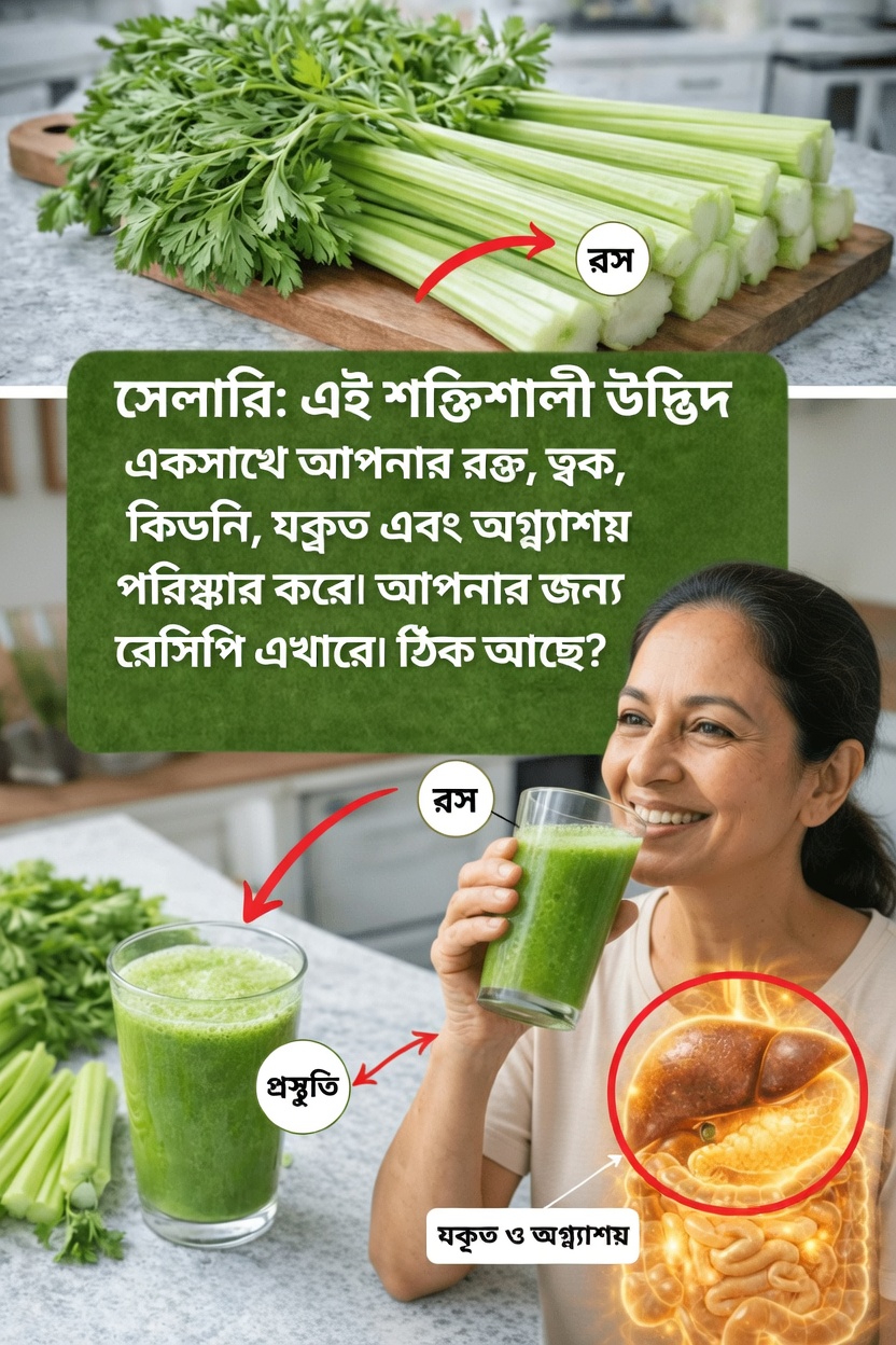 আপনার সকালের রুটিনে কি সেলারির রস যোগ করা সার্থক? উপকারিতা ও এটি কীভাবে তৈরি করবেন, তা নিয়ে বিস্তারিত আলোচনা
