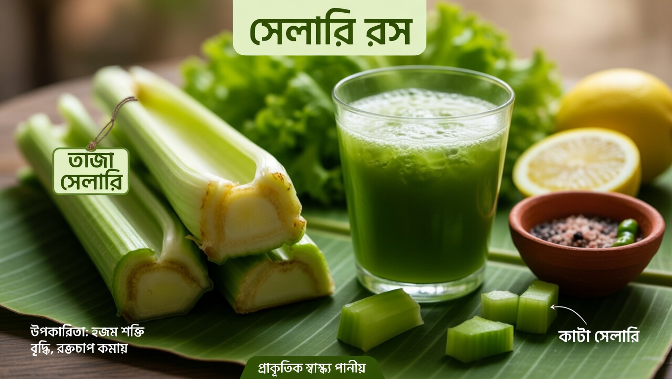 আপনার সকালের রুটিনে কি সেলারির রস যোগ করা সার্থক? উপকারিতা ও এটি কীভাবে তৈরি করবেন, তা নিয়ে বিস্তারিত আলোচনা