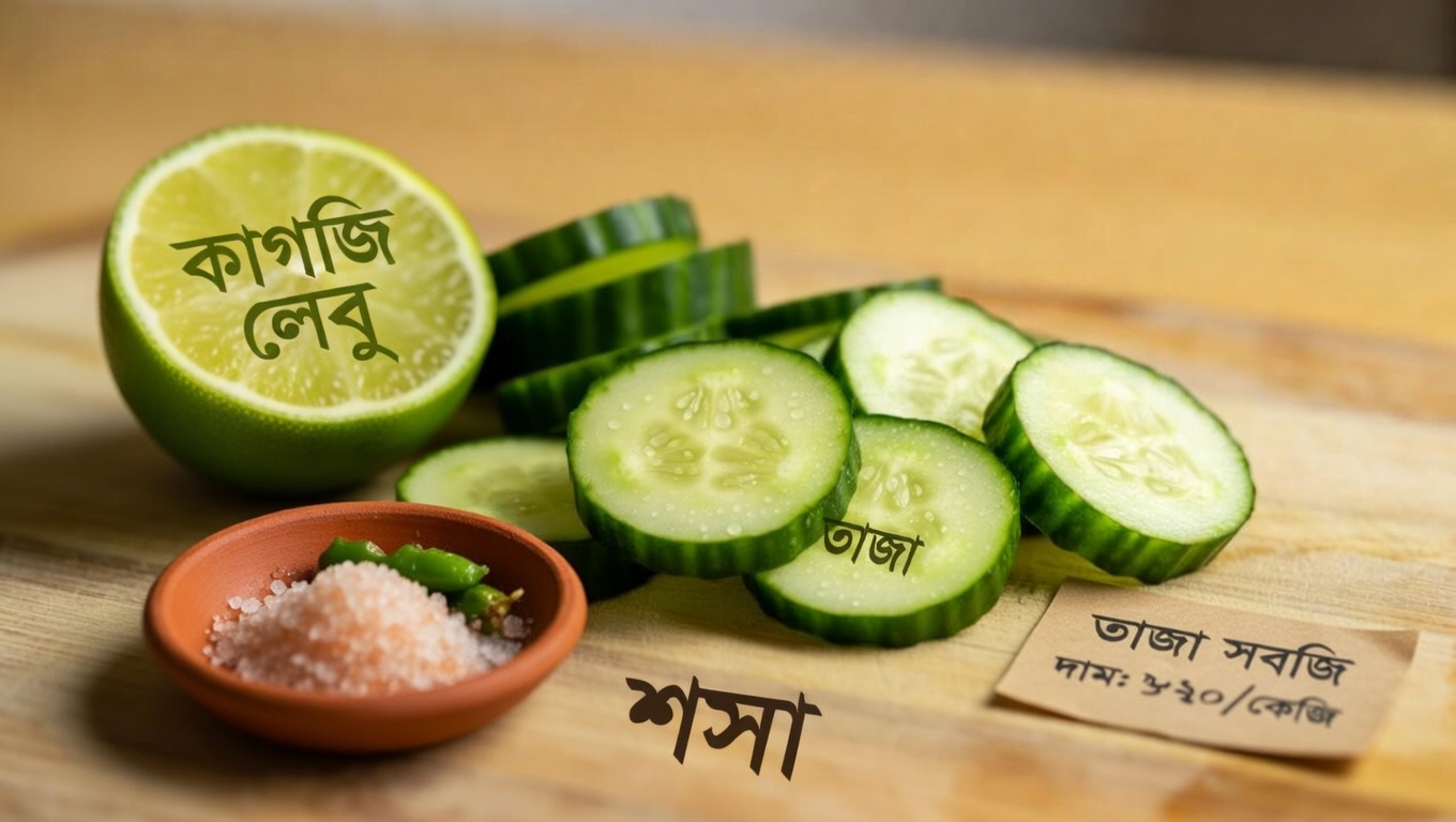 সহজ দৈনন্দিন অভ্যাস: চোখের আরাম ও শরীরের পানির ভারসাম্যের জন্য সতেজ শসা-লেবু-পুদিনা পানি
