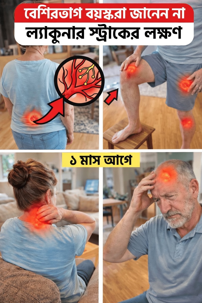 ৬০ বছরের বেশি বয়স্কদের মধ্যে ল্যাকুনার স্ট্রোকের ৭টি উপেক্ষিত সতর্ক সংকেত