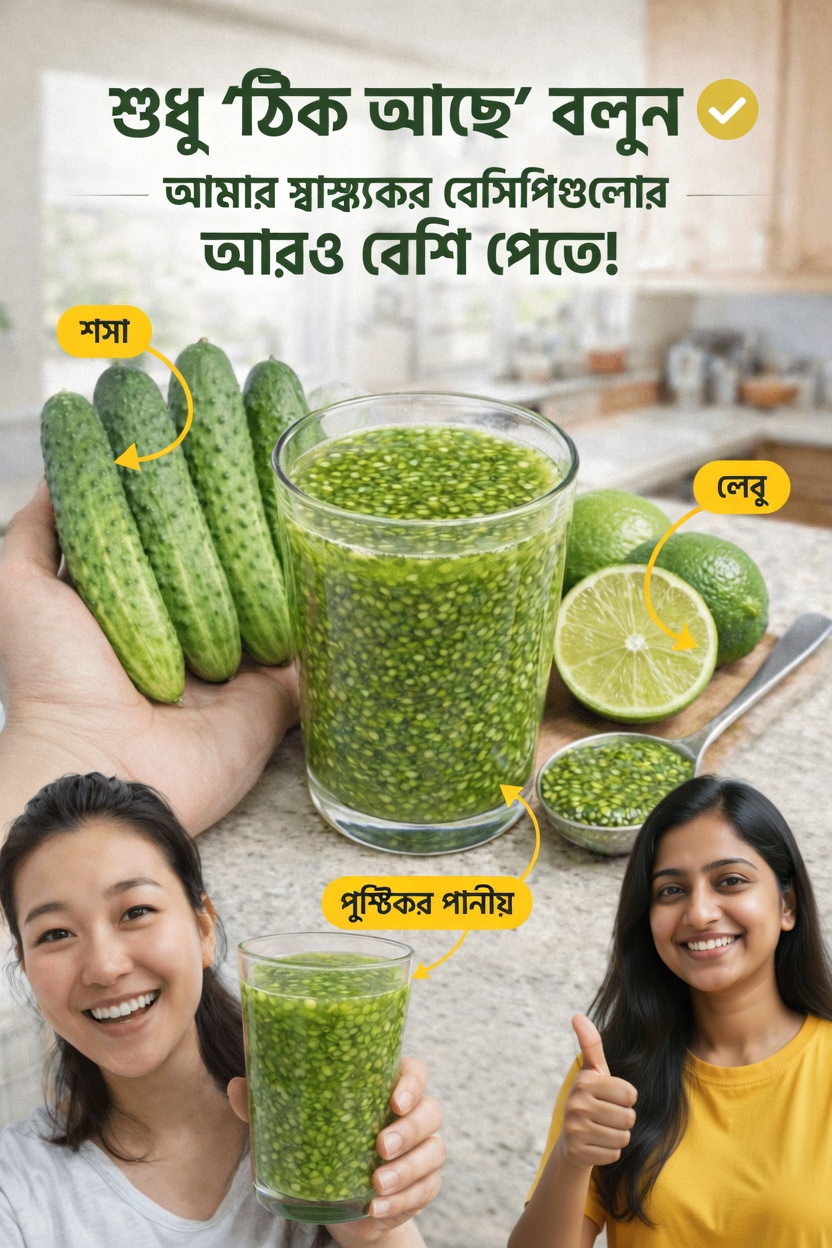 কেন এই সহজ শসা ও লেবুর পানি আপনার নতুন দৈনন্দিন অভ্যাস হয়ে উঠতে পারে