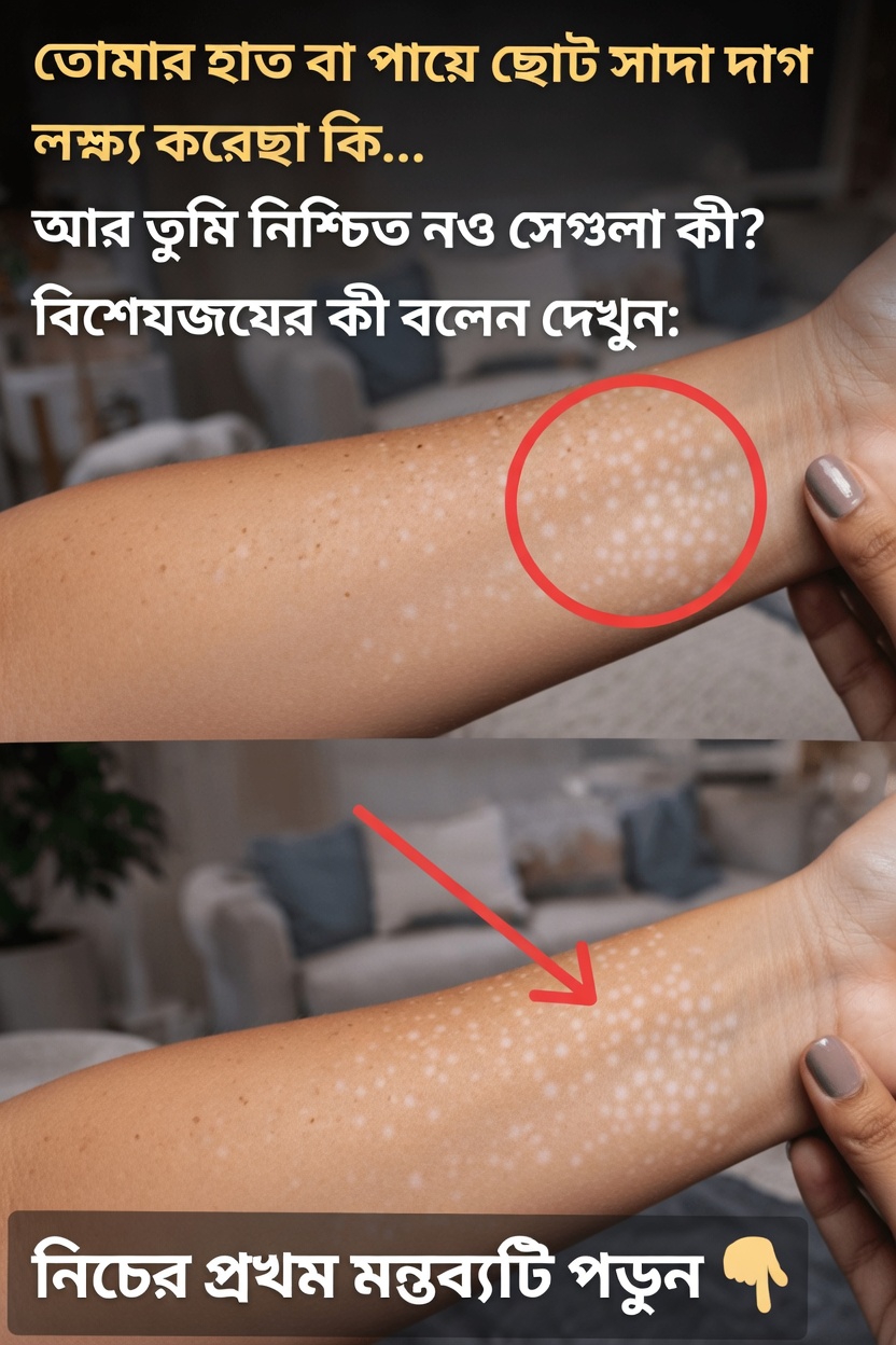 ত্বকে সাদা দাগ: কারণ, ধরন এবং কখন ডাক্তারের পরামর্শ নেওয়া উচিত