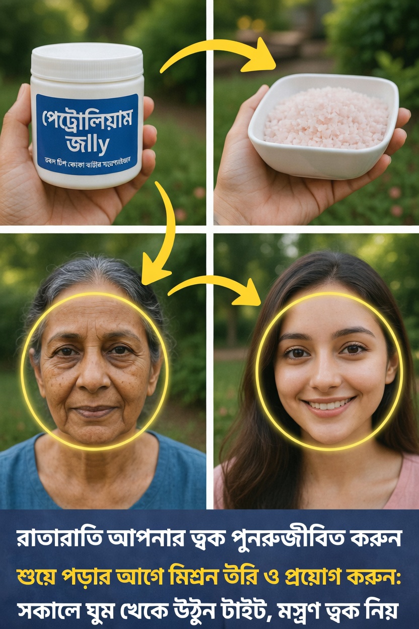 লবণের সঙ্গে পেট্রোলিয়াম জেলি মেশানো কি আপনার রাতের ত্বকের যত্নের রুটিনে ভালো সংযোজন?