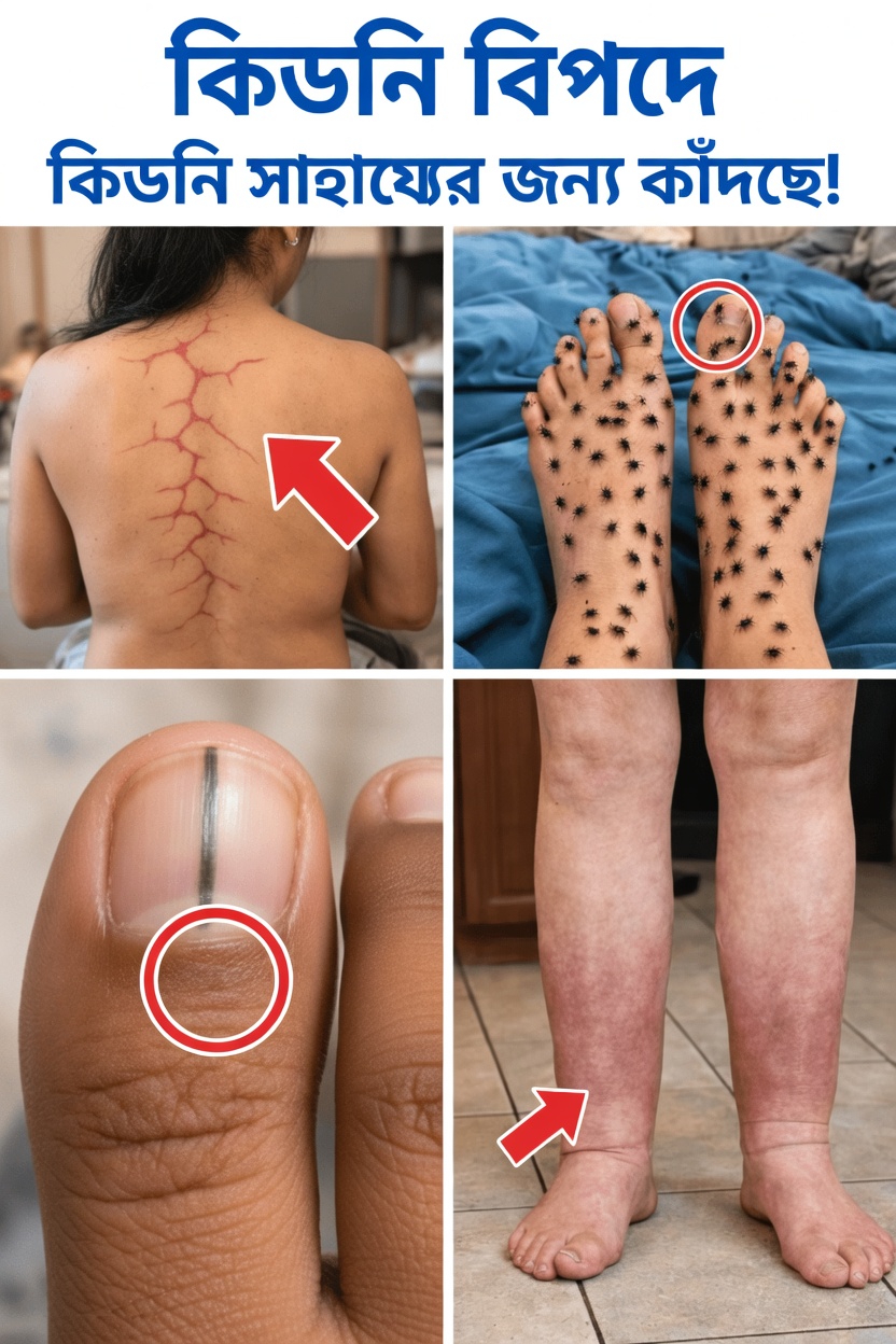 কিডনির সমস্যার ইঙ্গিত দিতে পারে এমন ৮টি আশ্চর্যজনক লক্ষণ, যা আপনার জানা উচিত