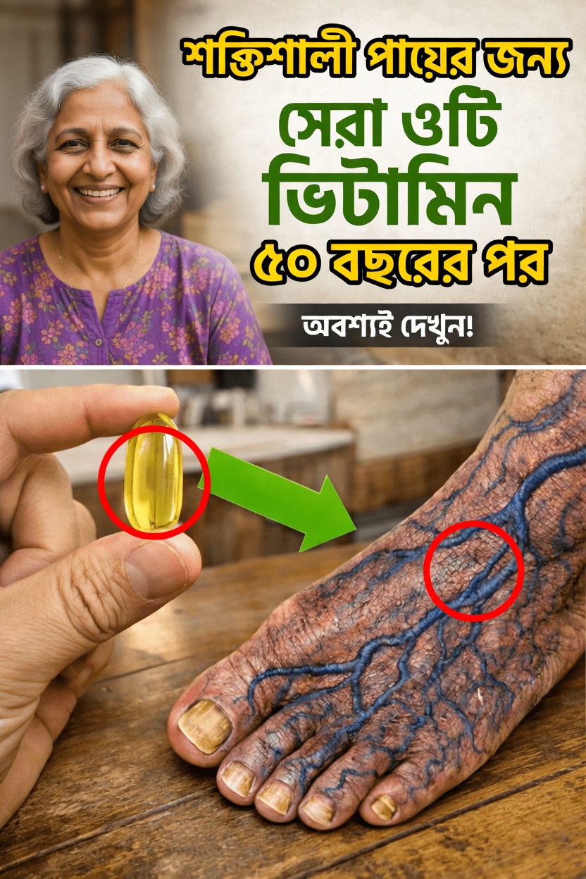 ঘুমানোর আগে নেওয়া তিনটি ভিটামিন আবিষ্কার করুন, যা ৬০-এর পর পায়ের স্বাস্থ্যে সহায়তা করতে পারে