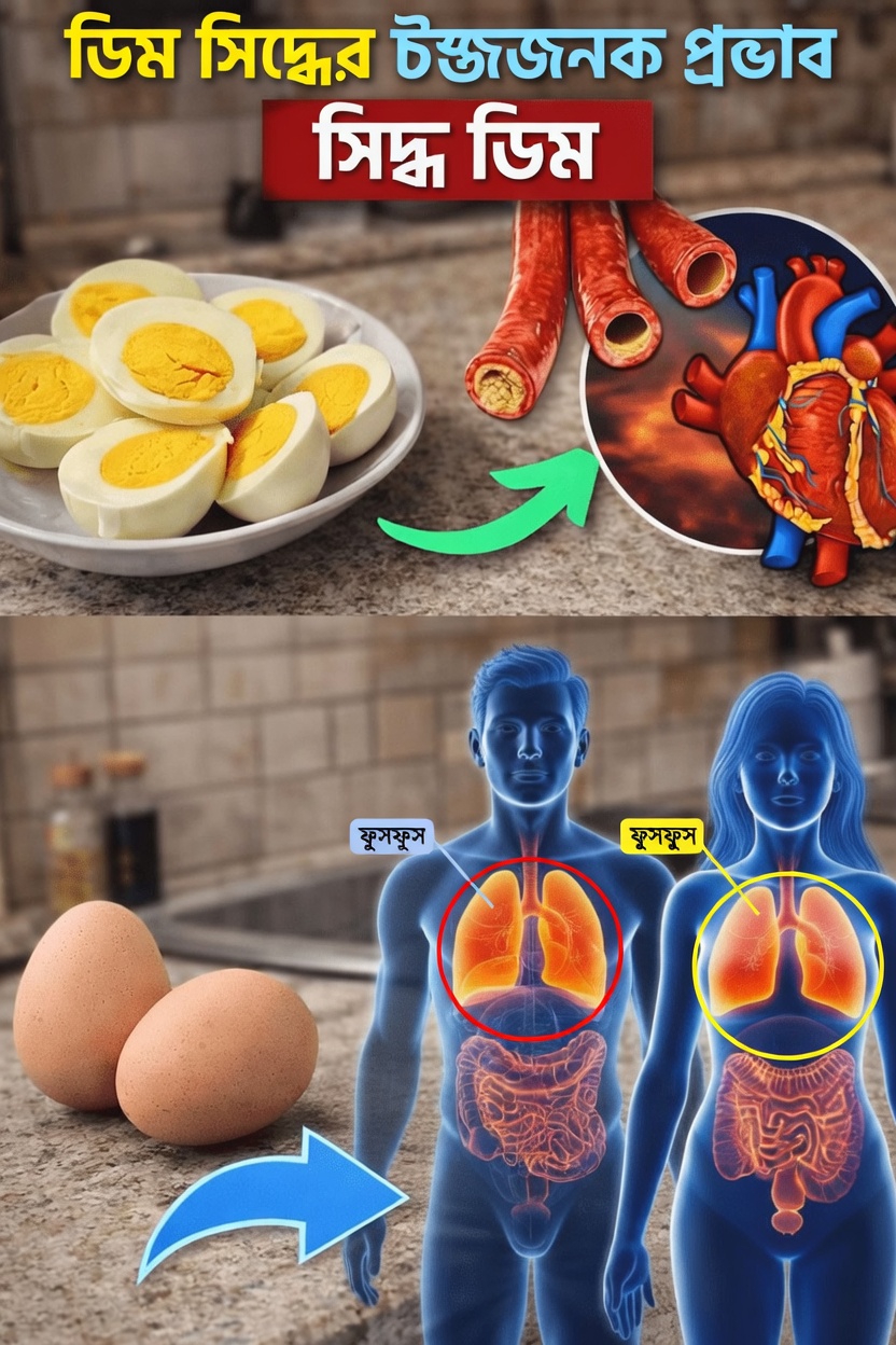 প্রতিদিন সকালে ২টি সেদ্ধ ডিম খেলে আপনার শরীরে কী ঘটে? জানুন দৈনন্দিন আশ্চর্যজনক উপকারিতা