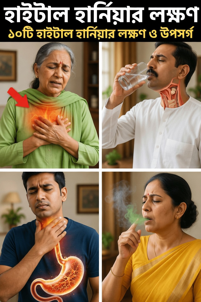 হাইয়াটাল হার্নিয়ার ১০টি সাধারণ লক্ষণ ও উপসর্গ, যা আপনার জানা উচিত
