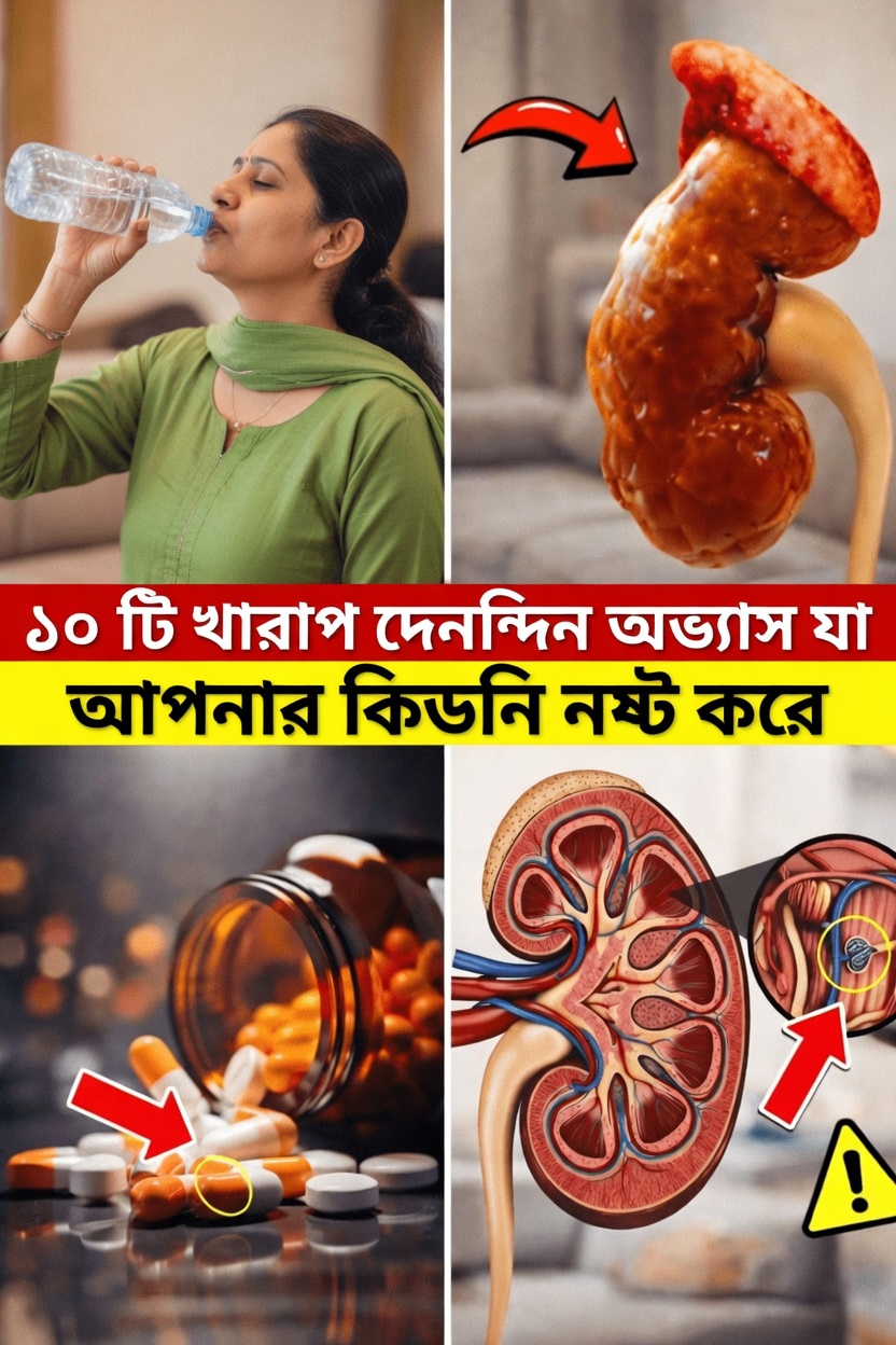 কিডনির ওপর প্রভাব ফেলতে পারে এমন ১৮টি সাধারণ দৈনন্দিন অভ্যাস আবিষ্কার করুন এবং সেগুলো সহজে পরিবর্তনের উপায় জানুন