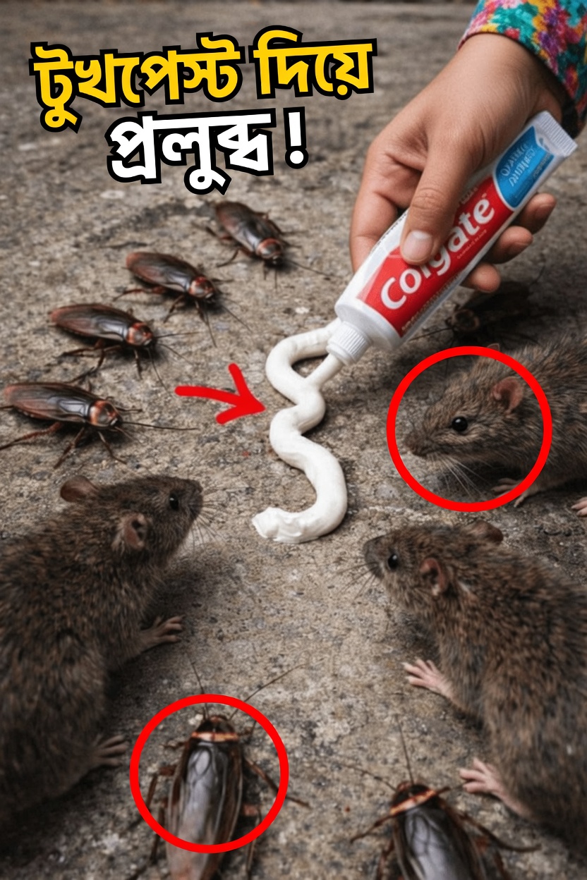টুথপেস্ট কি তেলাপোকা, পিঁপড়া এবং ইঁদুরের মতো গৃহস্থালির কীটপতঙ্গ দূরে রাখতে সাহায্য করার একটি প্রাকৃতিক উপায়?