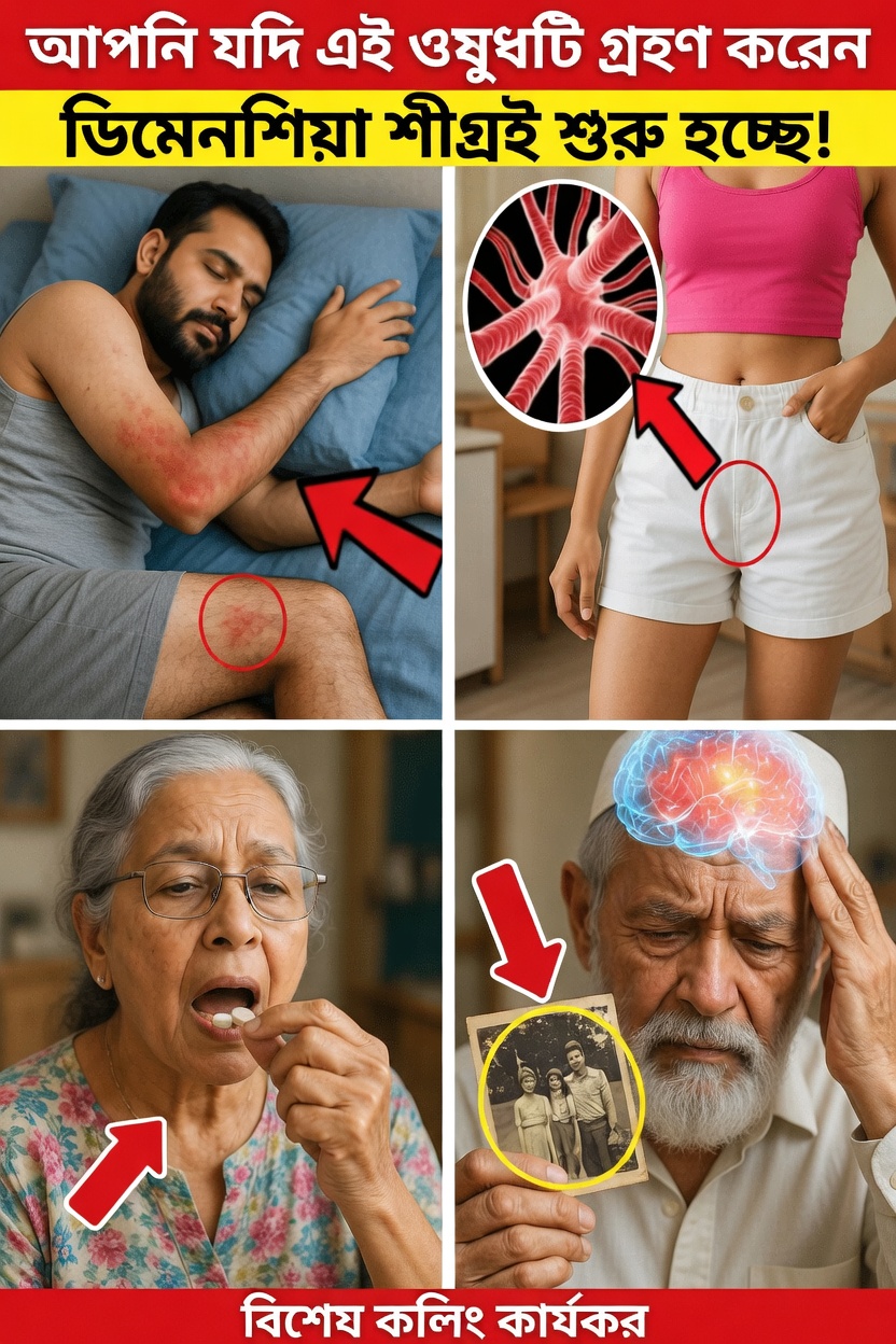 এই সাধারণ ওষুধগুলো কি বয়স বাড়ার সঙ্গে সঙ্গে নিঃশব্দে আপনার স্মৃতিশক্তিকে প্রভাবিত করছে?