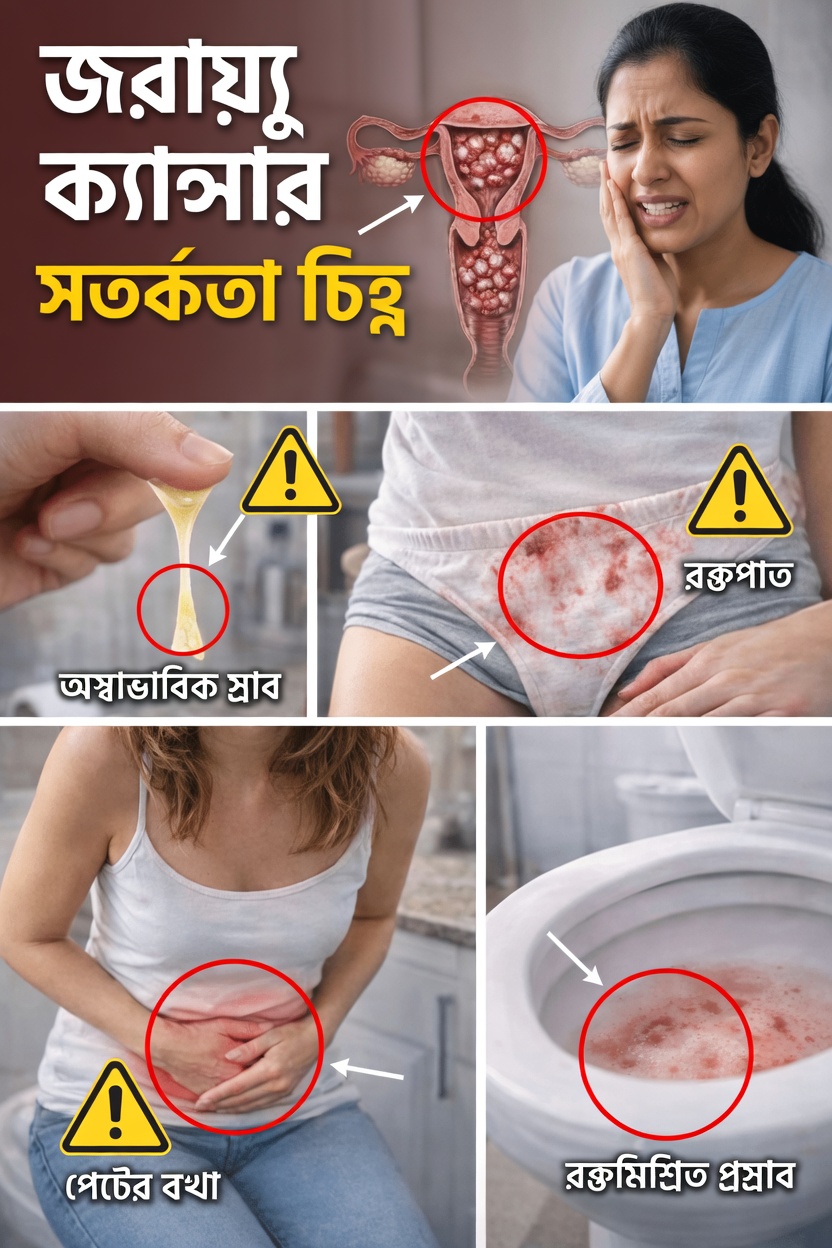 প্রত্যেক নারীর জানা উচিত জরায়ুমুখ ক্যান্সারের ৯টি প্রাথমিক সতর্ক সংকেত