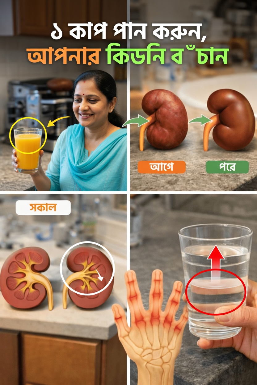 কিডনির স্বাস্থ্যের জন্য সহজ একটি সকালের অভ্যাস: টাটকা কমলার রসের শক্তি আবিষ্কার করুন