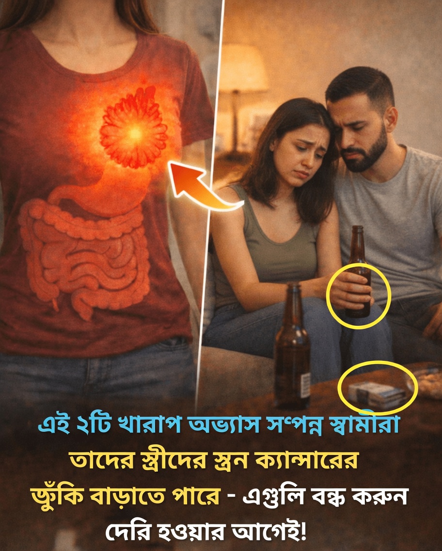 আপনার স্বামীর দৈনন্দিন অভ্যাস কি নীরবে আপনার স্তন ক্যান্সারের ঝুঁকি বাড়িয়ে দিচ্ছে?
