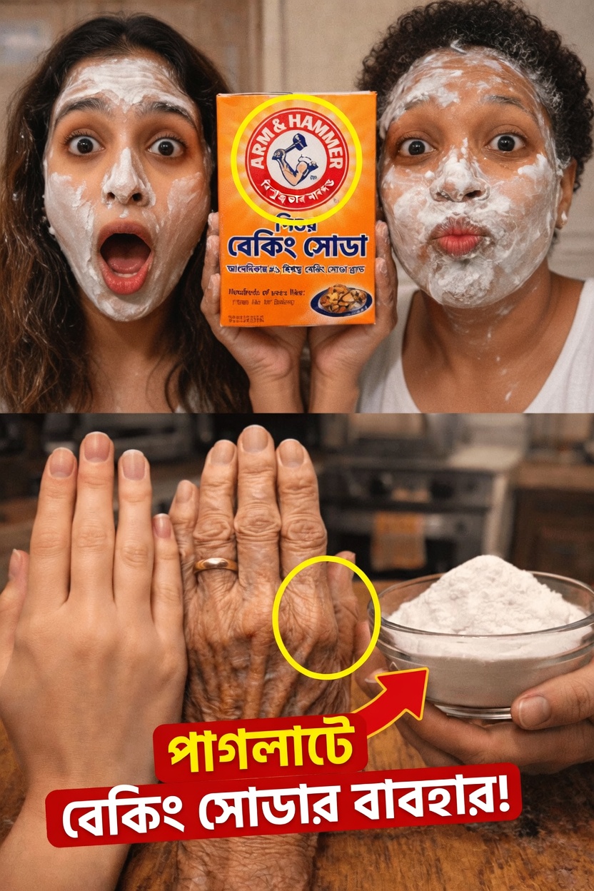 মাত্র ১০ মিনিটে সব বলিরেখা দূর করে বেকিং সোডা, বয়স ৭০ হলেও!