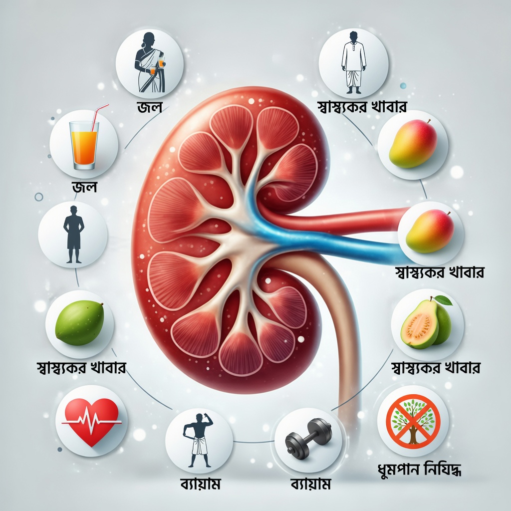চিকিৎসাজনিত দাবি ছাড়াই কিডনি সচেতনতা ও দীর্ঘমেয়াদি সুস্থতা সমর্থনকারী দৈনন্দিন অভ্যাস