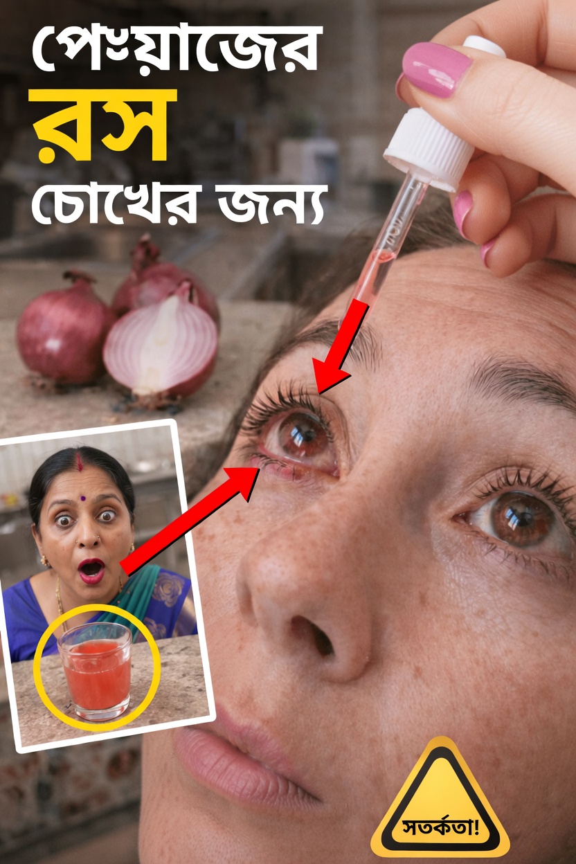 পেঁয়াজের রস কি স্বাভাবিক উপায়ে চোখের আরাম ও স্বাস্থ্য রক্ষা করতে সহায়ক? তথ্যের অনুসন্ধান