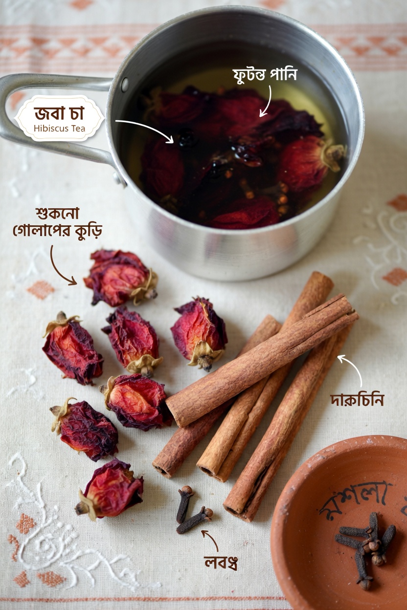 দারুচিনি ও লবঙ্গসহ হিবিস্কাস চায়ের চমকপ্রদ স্বাস্থ্য উপকারিতা আবিষ্কার করুন