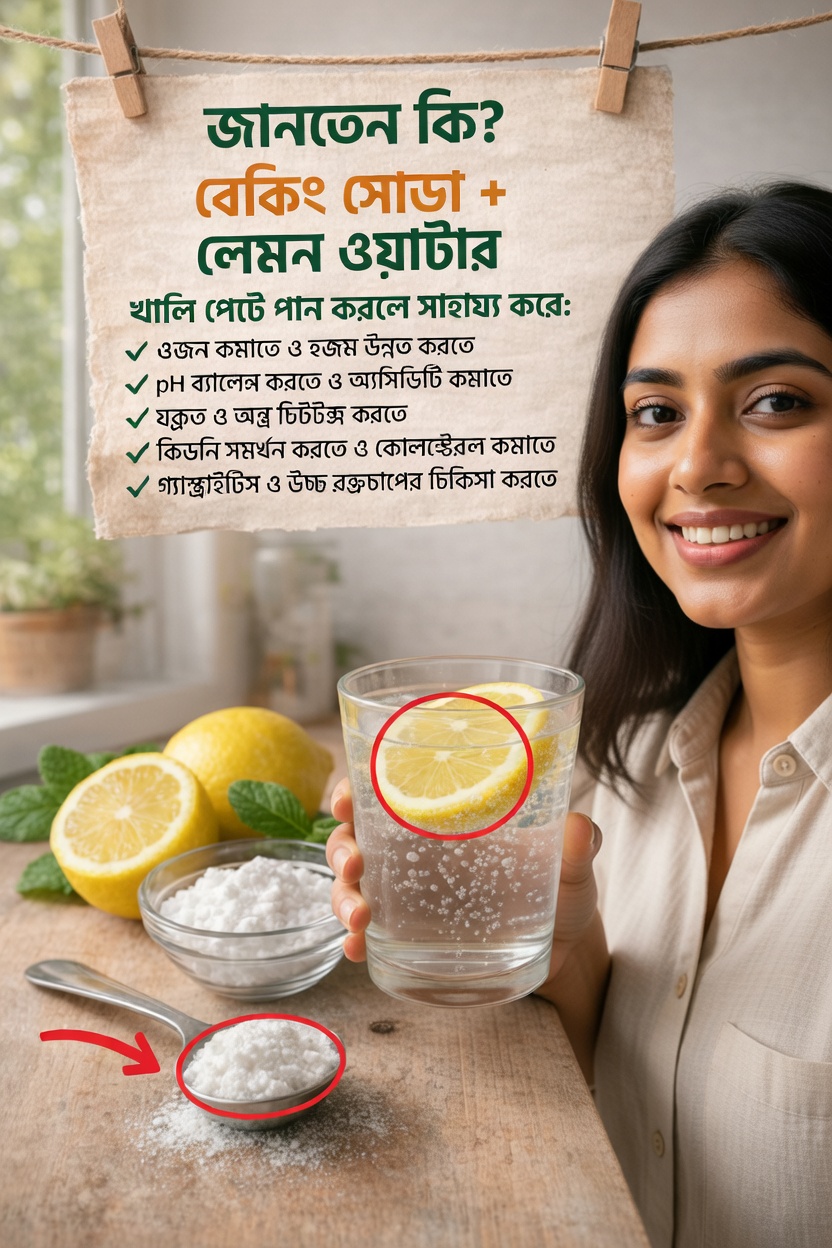 বেকিং সোডা ও লেবু পানির সকালের অভ্যাস আবিষ্কার: যা আপনার জানা প্রয়োজন