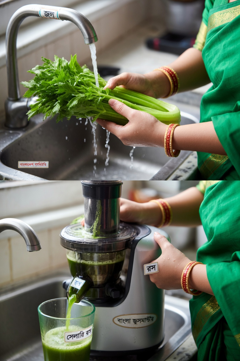 সেলারি জুস: আপনার দৈনন্দিন অভ্যাসে আরও পুষ্টি ও পানীয়তার সহজ সংযোজন
