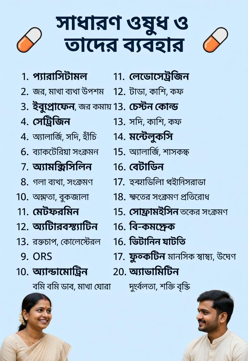 দীর্ঘমেয়াদি ব্যবহারে যেগুলো ডাক্তাররা প্রায়ই সতর্কতার সঙ্গে ব্যবহার করেন এমন ৫টি সাধারণ ওষুধ