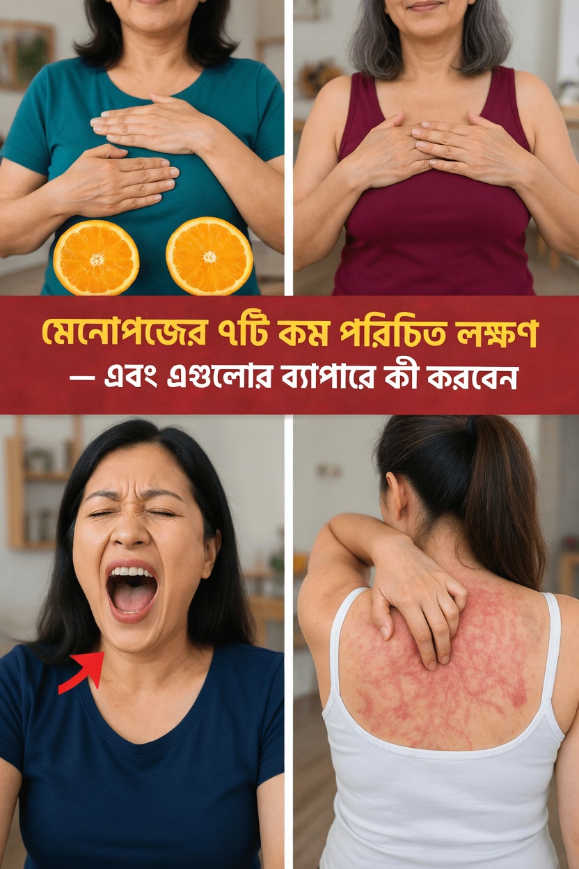 মেনোপজের ৯টি বিস্ময়কর উপসর্গ যা আপনি কল্পনাও করেননি — এবং আরাম পেতে সহজ কিছু উপায়