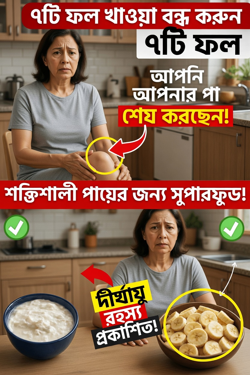 ৬০-এর বেশি বয়স? পা শক্তিশালী করতে এই ফলগুলো এড়িয়ে চলুন
