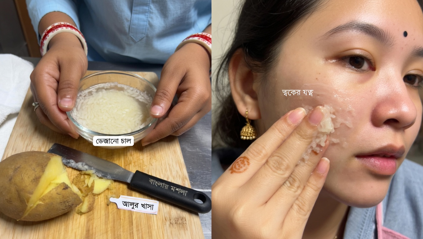 চাল ও আলুর নাইট ক্রিম ট্রেন্ড: অনুসন্ধানের যোগ্য কি এই সহজ ঘরোয়া স্কিনকেয়ার রুটিন?