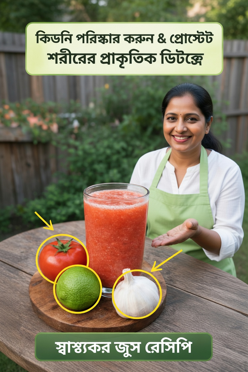 টমেটো, রসুন ও লেবুর রসের শক্তি আবিষ্কার করুন: দেহের সুস্থতার জন্য সহজ দৈনন্দিন অভ্যাস