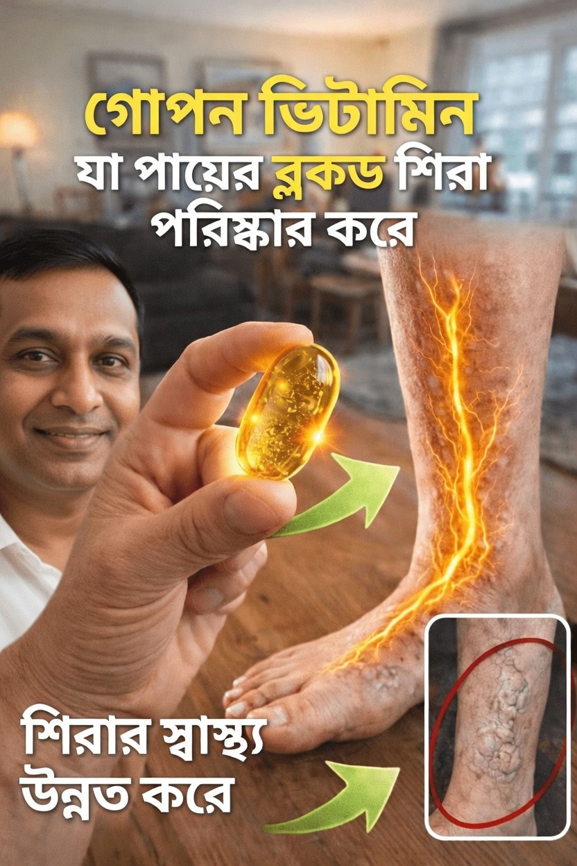 সুস্থ পায়ের শিরা ও রক্তসঞ্চালন বজায় রাখতে সহায়ক সেই গোপন ভিটামিন, যার অভাব আপনার থাকতে পারে