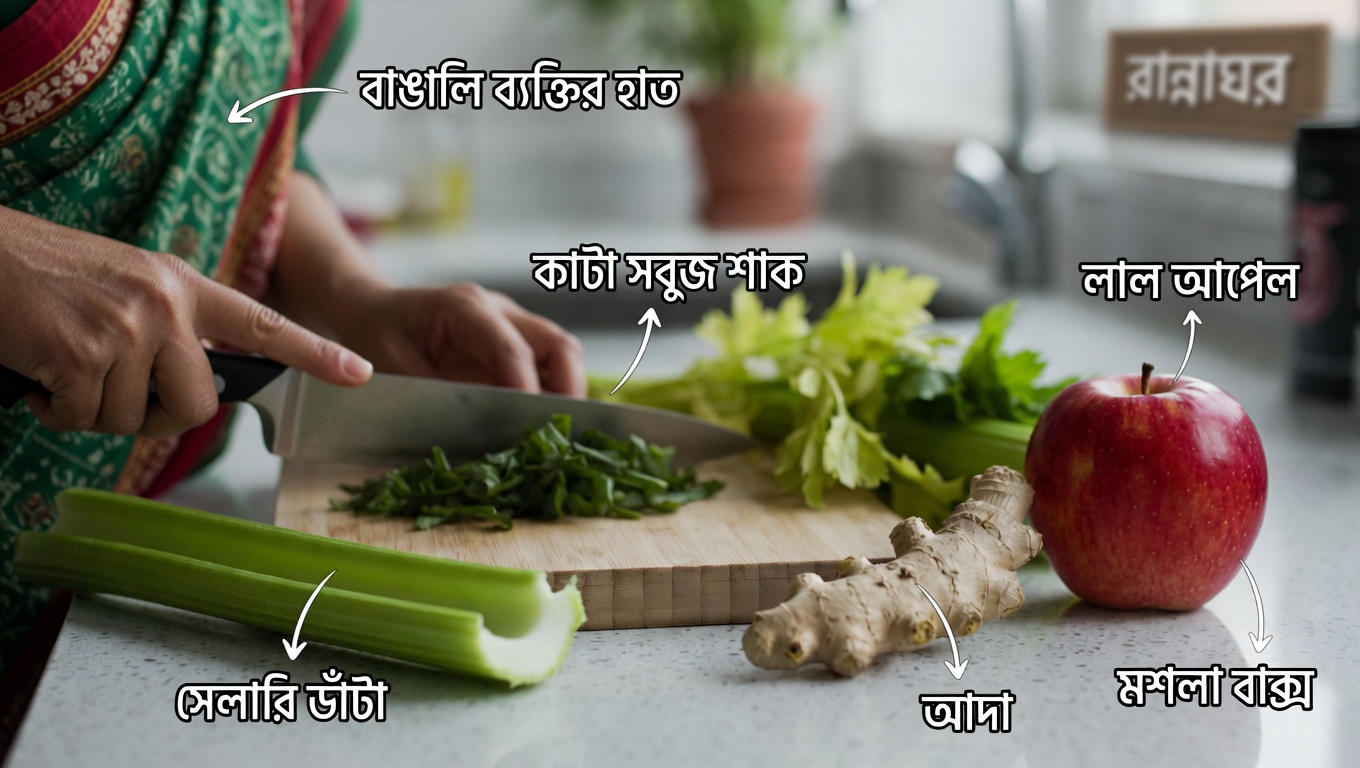 যকৃতের স্বাস্থ্য, রক্তে শর্করার ভারসাম্য এবং সামগ্রিক সুস্থতা বজায় রাখতে একটি সহজ সবুজ স্মুদি