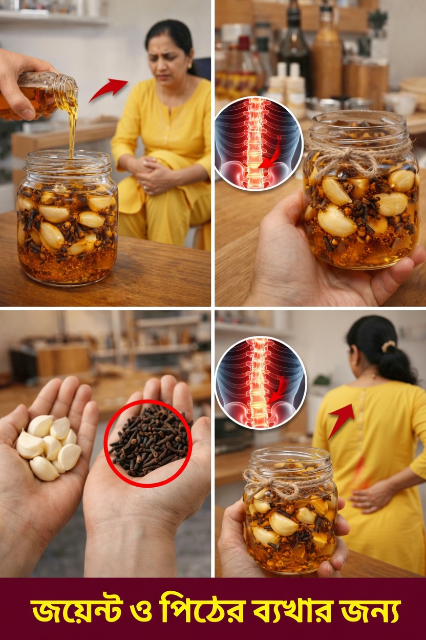 প্রতিদিনের জয়েন্ট আরাম ও পায়ের স্বস্তির জন্য রসুন ও লবঙ্গ মিশ্রিত তেলের বিস্ময়কর উপকারিতা আবিষ্কার করুন
