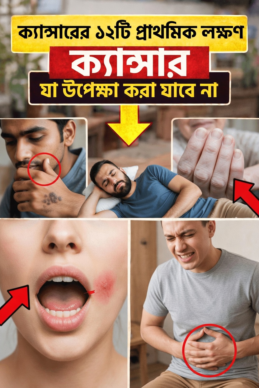 ক্যানসারের ১২টি প্রাথমিক সতর্ক সংকেত, যা কখনোই উপেক্ষা করা উচিত নয়
