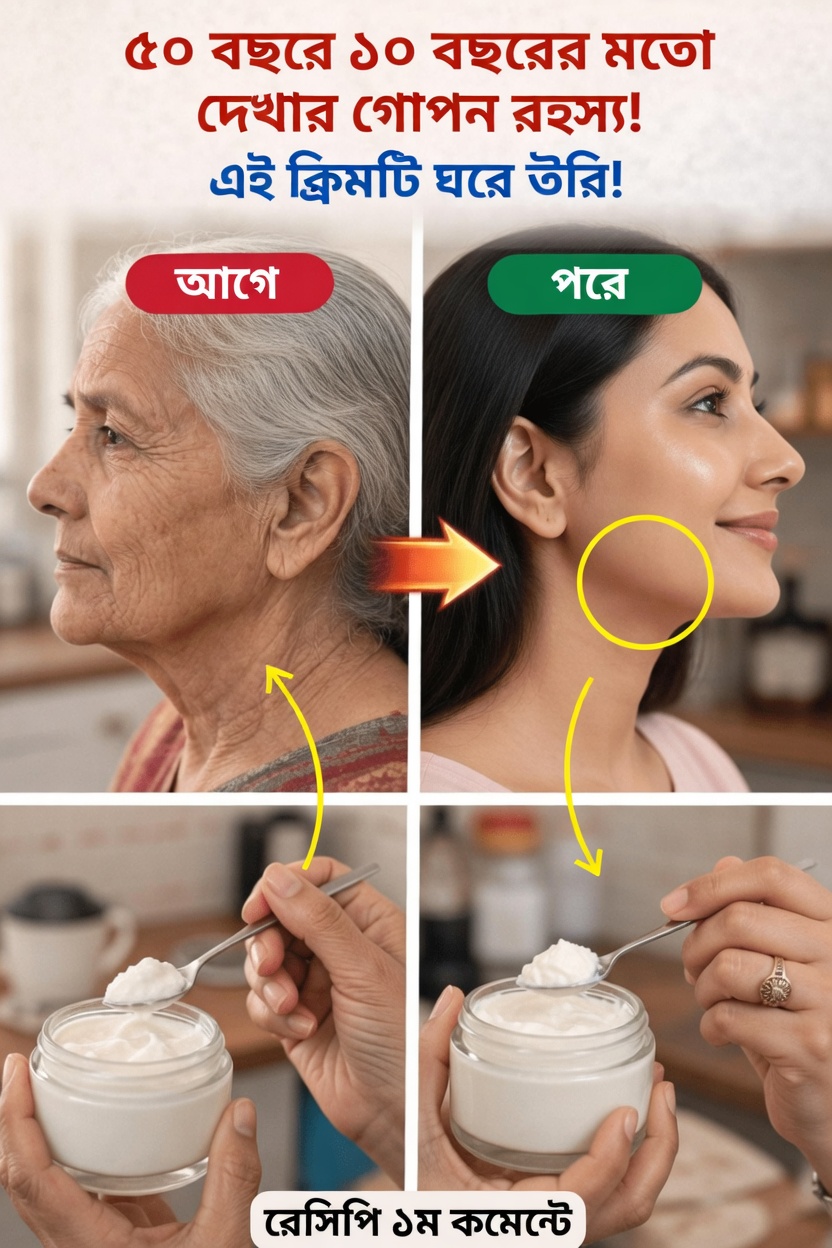 ঘরে তৈরি বেকিং সোডার ক্রিম: বলিরেখা ও ত্বকের দাগকে বিদায় বলুন