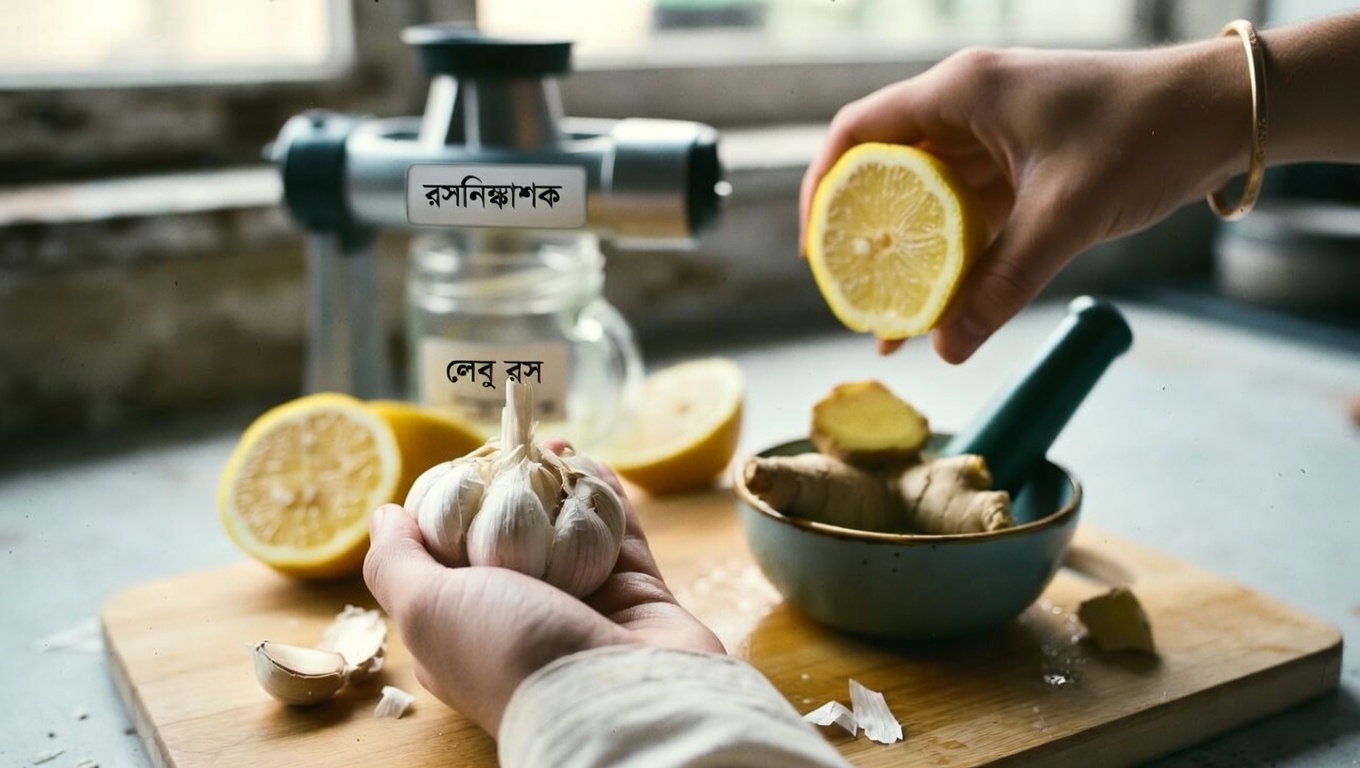 হৃদ্‌স্বাস্থ্যের জন্য ঘরে তৈরি সহজ টনিক: রসুন, আদা, লেবু ও আরও যা যা আপনার জানা দরকার