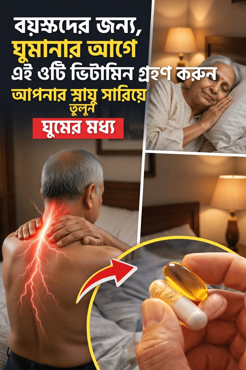 বয়স বাড়ার সাথে সাথে পায়ের শক্তি বজায় রাখতে সহায়ক হতে পারে এমন ৩টি গুরুত্বপূর্ণ ভিটামিন