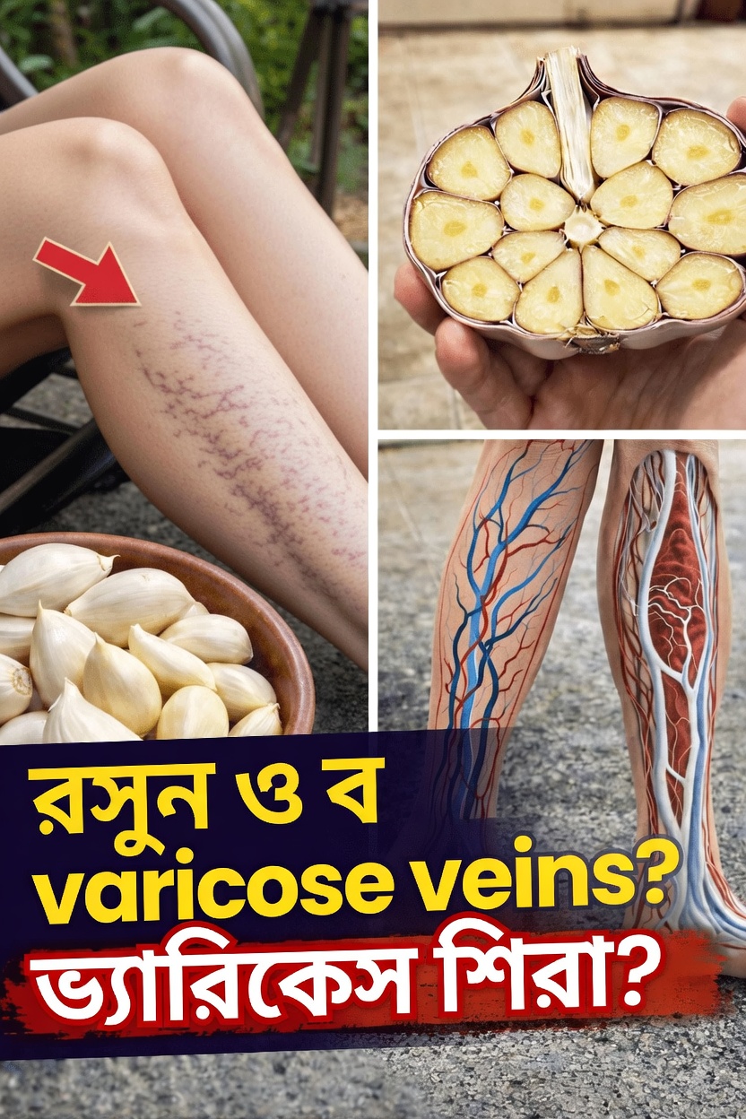 রসুন কি পায়ের সুস্থ রক্তসঞ্চালন ও শিরার আরাম বজায় রাখতে সহায়তা করতে পারে? প্রাকৃতিক ধারণা ও ব্যবহারিক পরামর্শ