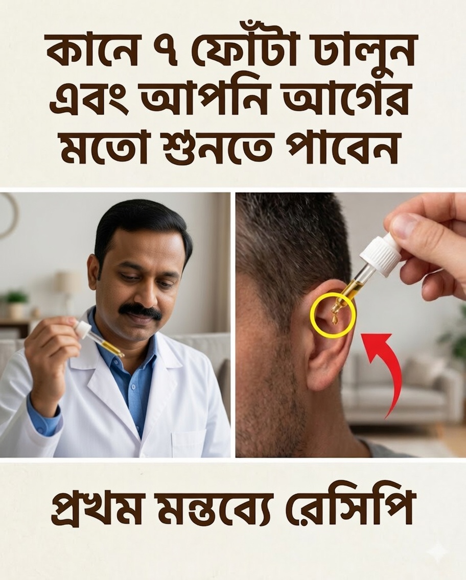 👂🌿 “কানে ৪ ফোঁটা”: জনপ্রিয় প্রাকৃতিক রেসিপি ও ব্যবহারজনিত সতর্কতা