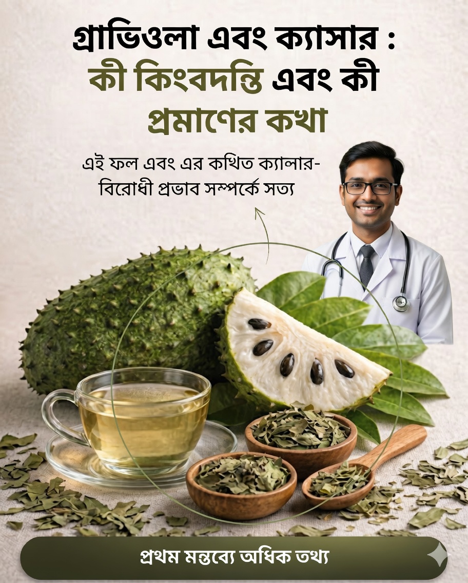 🍃 গুয়ানাবানা এবং ক্যান্সার: ৭টি প্রাকৃতিক রেসিপি এবং বিজ্ঞান আসলে কী বলে