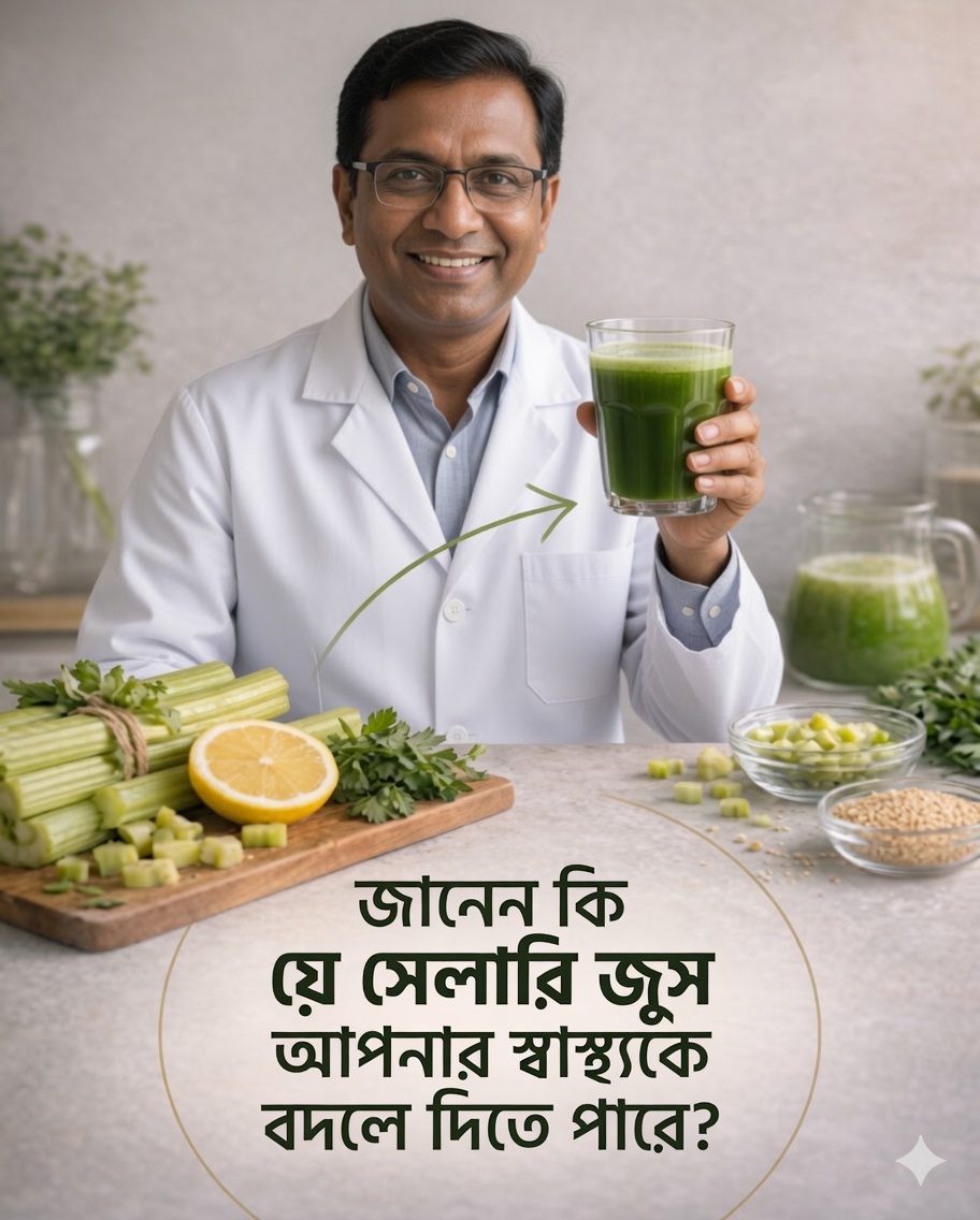 🌿 সেলারির প্রাকৃতিক গোপন রহস্য: আপনার স্বাস্থ্যের উন্নতিতে ৭টি শক্তিশালী ঘরোয়া রেসিপি